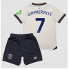 West Ham United Crysencio Summerville #7 Borta Kläder Barn 2025-26 Kortärmad (+ Korta byxor)
